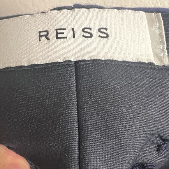 Reiss Tenor T Blue Flat Front Slim Trouser Pants Size 30 - Picture 5 of 11